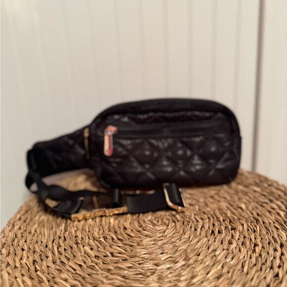 Jill Ally Quilted Black Women's Belt Bag - Excellent Condition - Picture 1 of 13